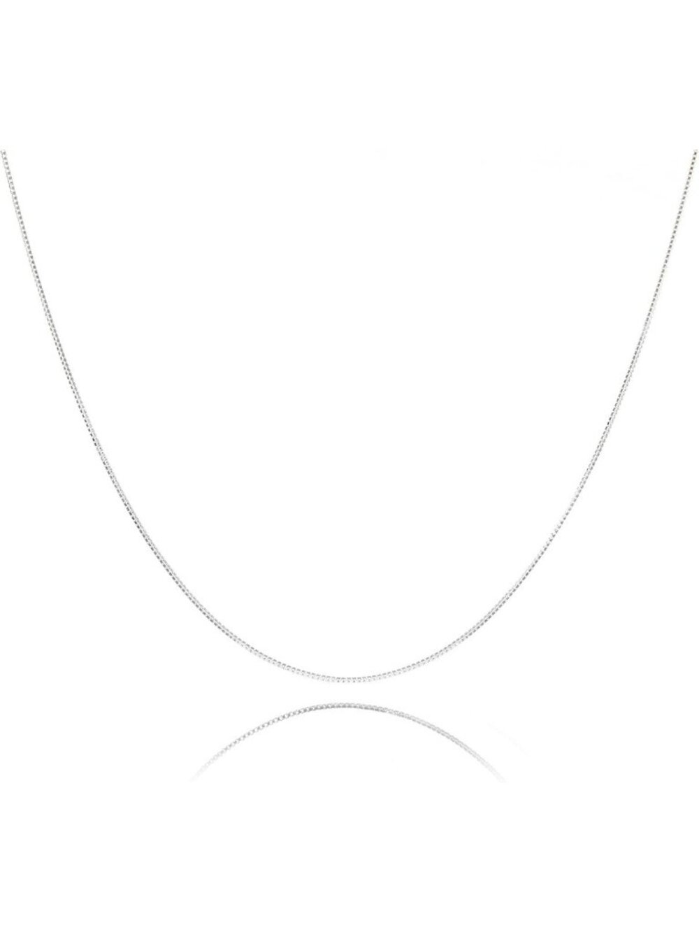 Delicate 925 Sterling Silver Box Chain Necklace - Tiny, Thin, Strong - 14"-30